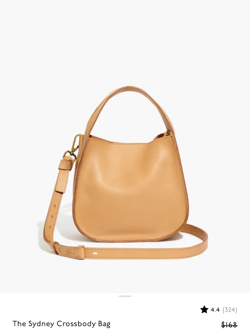 Madewell Sydney Crossbody Bag, Amber Brown